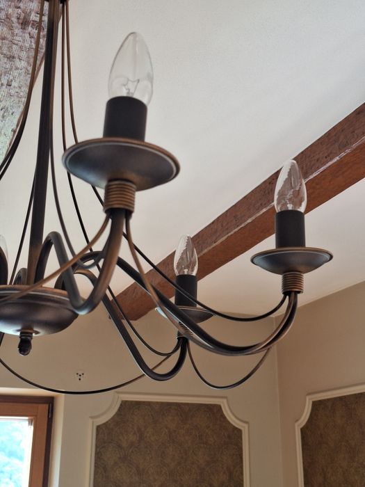 Metalowa lampa sufitowa