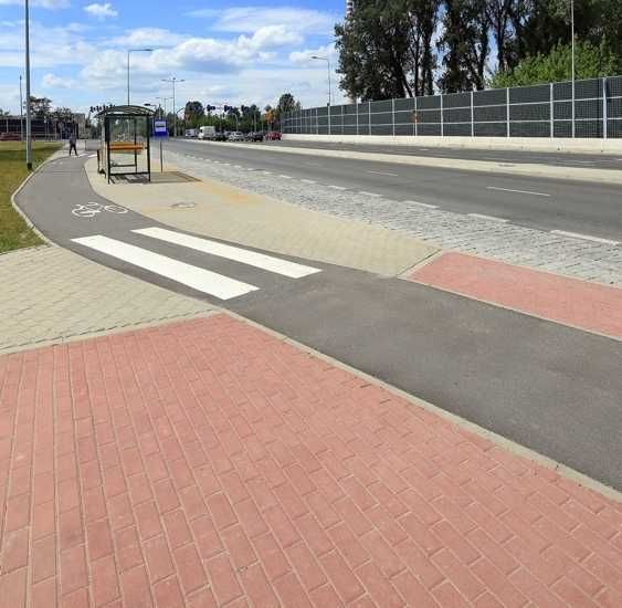 Kostka brukowa prostokąt/holland 8 cm grafit/czerwony