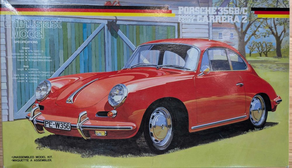Porsche 356 B/C Carrera 2 Fujimi 1:24 Enthusiast Model ideał