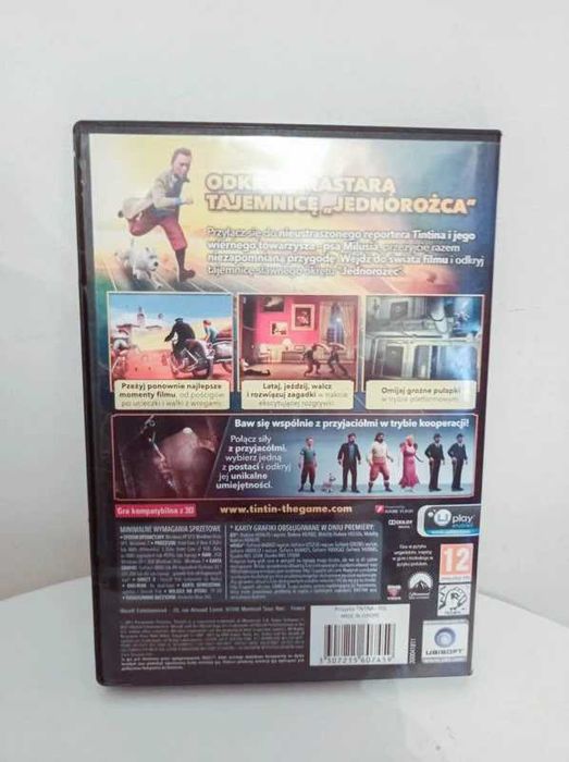 gra Przygody tintina na komputery PC na płycie CD