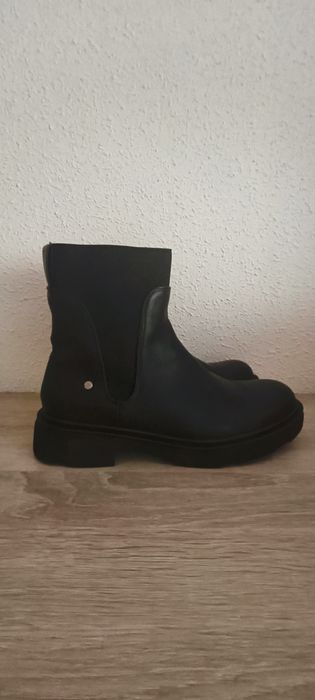 Botki skórzane zimowe.