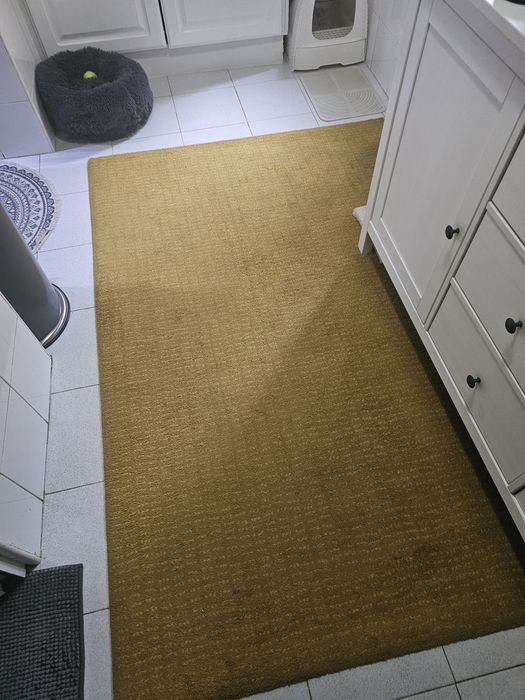 Tapete ikea amarelo usado em boas condições