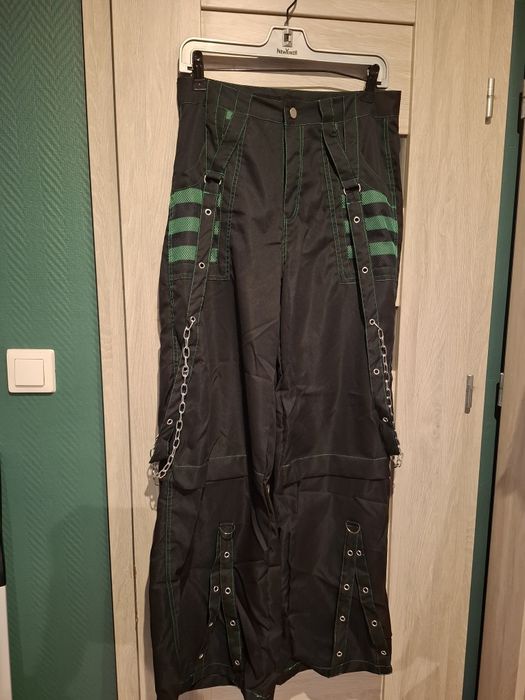 Super szerokie spodnie M gothic cybergoth punk rock