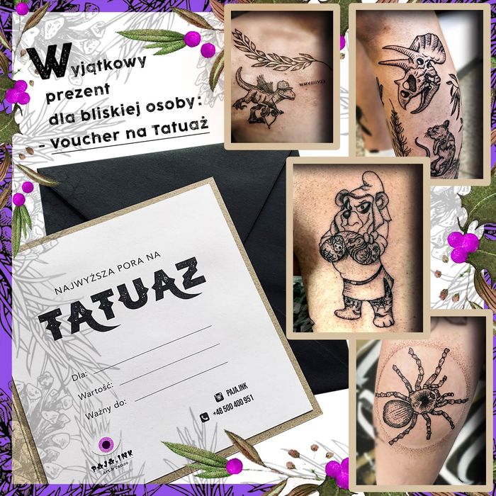 Profesjonalne Tatuaże! Vouchery!