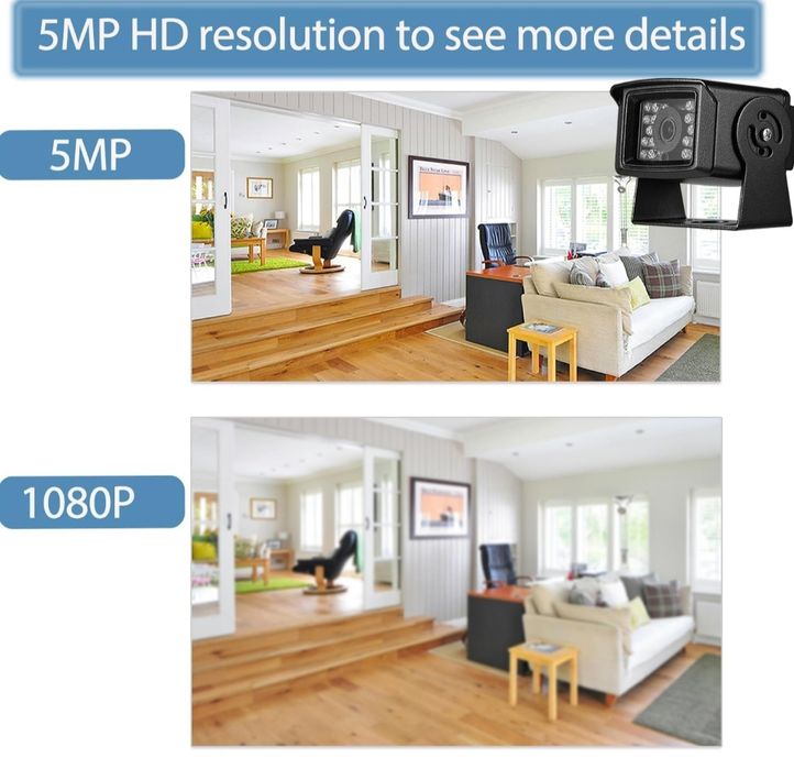Kamera IP REVODATA 5MP POE, obiektyw 3,6 mm, 10 m