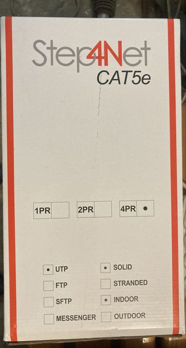Кабель витая пара Step4Net 4-х парная 305м