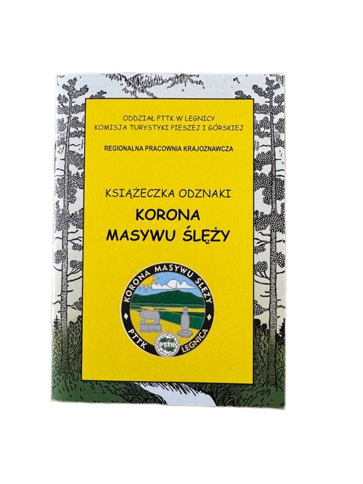 KSIĄŻECZKA na Pieczątki odznaki Korona MASYWU ŚLĘŻY PTTK