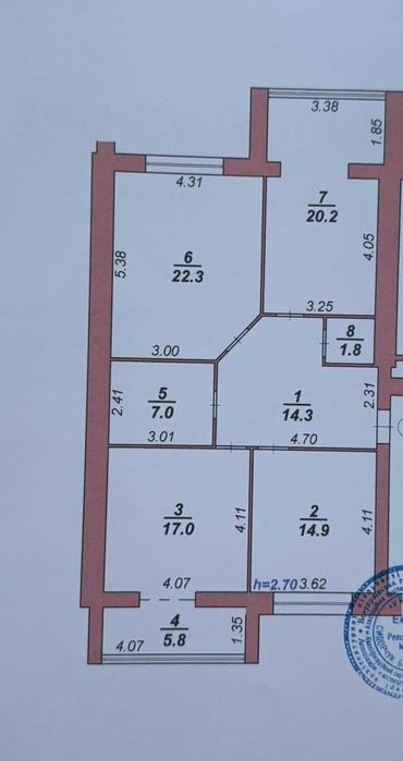 3 кім простора квартира під Держпрограми ID 41891