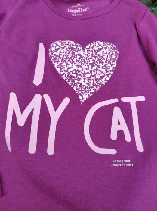 Кофта блуза реглан Lupilu для дівчинки 98–104 (2–4 роки)