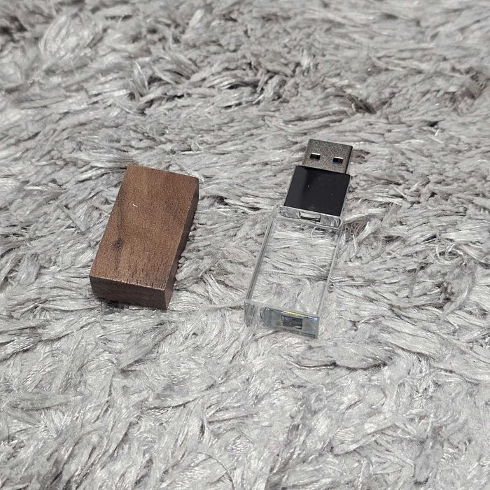 Pendrive 4GB Crystal Wooden USB flash drive 3.0