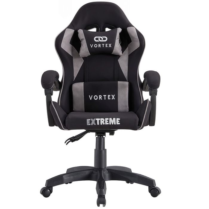 Fotel Gamingowy Vortex Black Light Gray do Nauki i dla Graczy