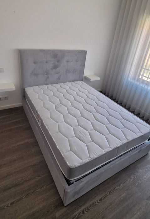 Camas de Casal Estofadas de Luxo 199€ Disp. em Várias Cores! 190x140m!