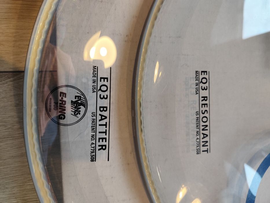 Komplet Naciąg perkusyjny 20" Evans eq3 Bass Drum Head Sets BD20G3