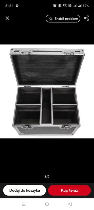 Sprzedam case na sprzęt muzyczny ruchome głowy