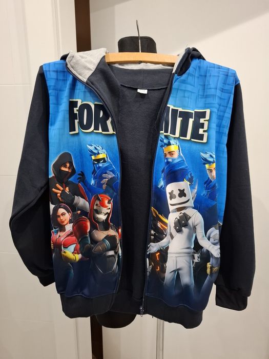Granatowa bluza Fortnite 158 nowa