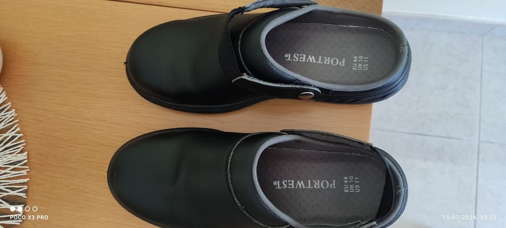 Sapatos de Cozinheiro com biqueira de aço