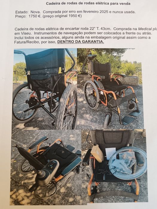 Cadeira de rodas eletrica