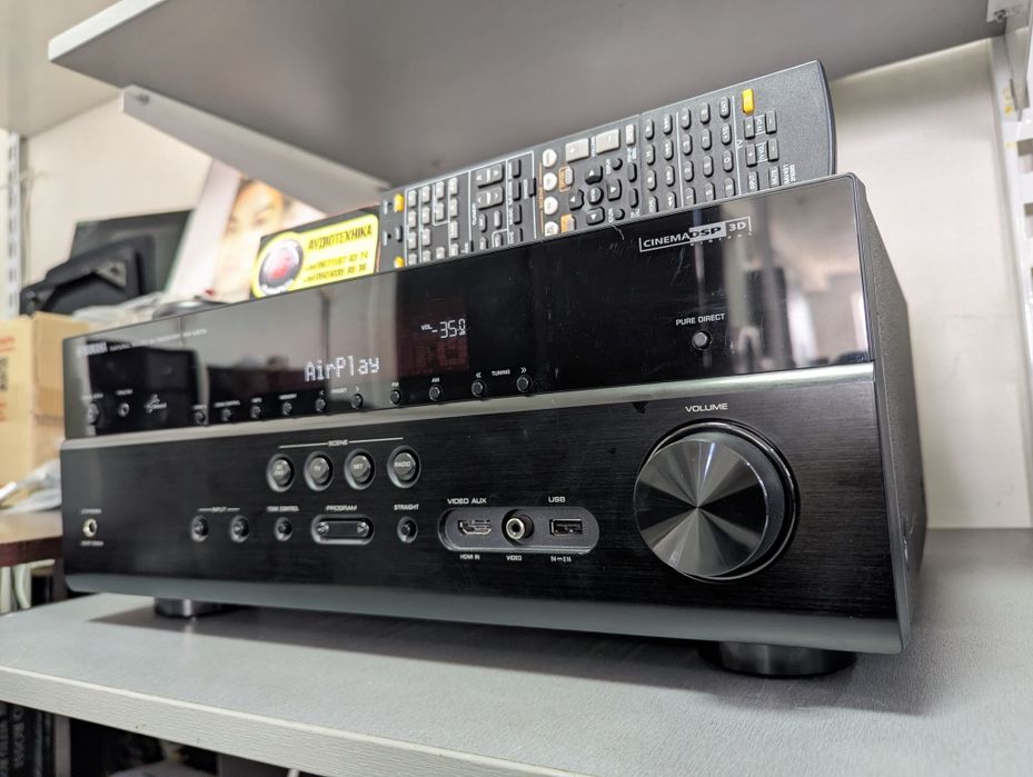 Р-в! 7.2 AV-ресивер Yamaha RX-V673. HDMI ARC 3D 4K Airplay USB