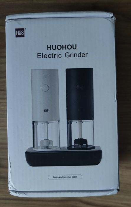 NOWY Młynek do przypraw sól pieprz zestaw dwa młynki HUO HOU