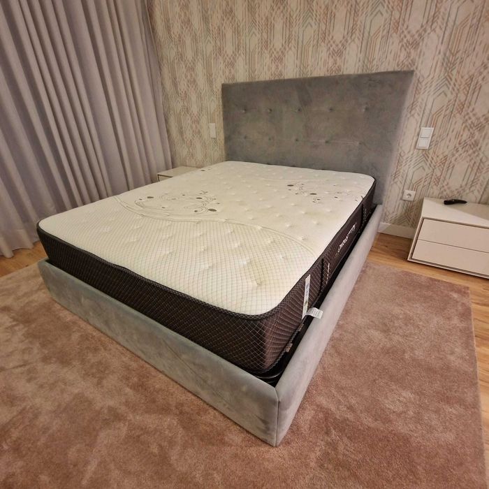 Camas de Casal Estofadas de Luxo 199€ Disp. em Várias Cores! 190x140m!