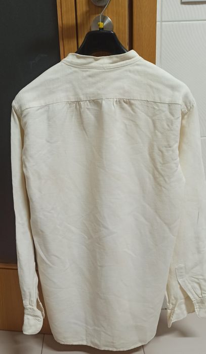 Camisa de linho antiga de trage de rancho Folclórico em ótimo Estado