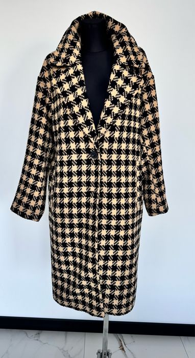 Piekny, w brazach jesienny, oversize , dobry sklad 40 42