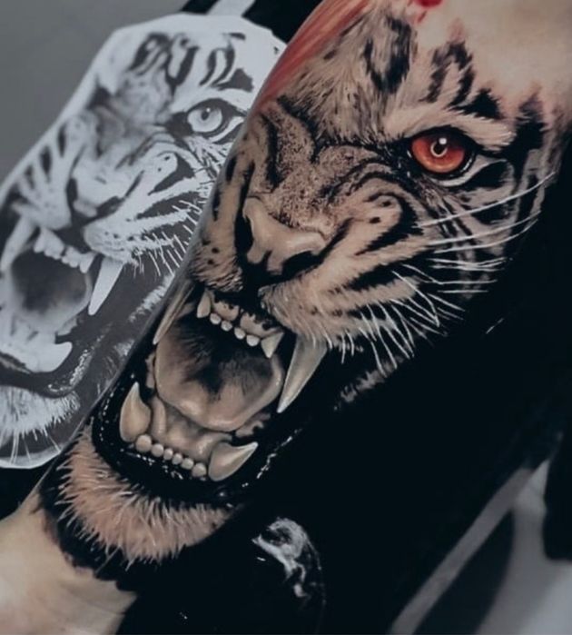 Скидка 30%. Тату. Перекрытие партака,  корекция старых работ.