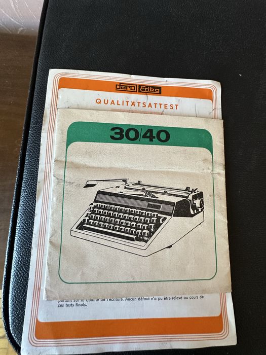 Друкарська машинка Erika 30/40 пишущая
