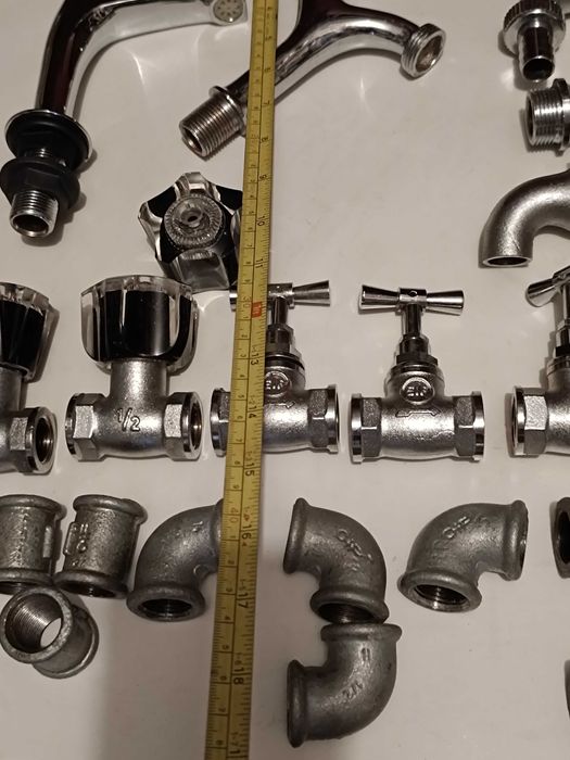 Conjunto de Torneiras tubos adaptadores