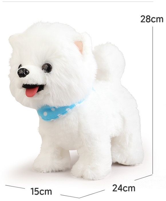 М'яка інтерактивна собачка на повідку, гавкає