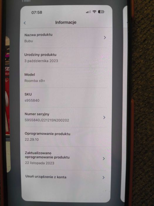 Robot sprzątający iRobot Roomba s9