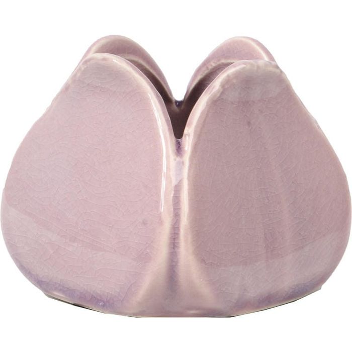 Wazonik ceramiczny w kształcie kwiatu wrzosowy 8x7 cm