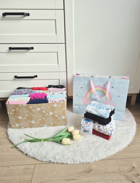 Śliczna paka zestaw ubranka dla dziewczynki 110 116 ciuszki dziewczyna