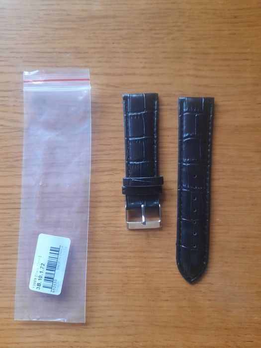 Pasek do zegarka czarny 22