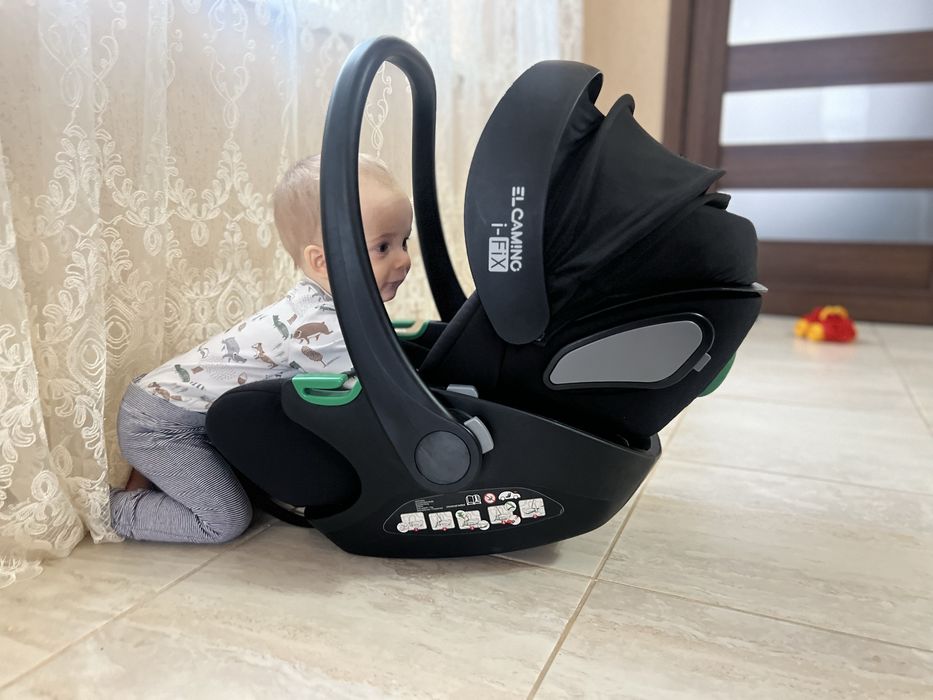 Автокрісло(автолюлька) El Camino ME 1110 i-FIX Jet Black