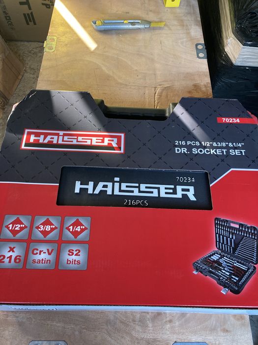 Набір інструментів Haisser 70234 1/2" 3/8" 1/4" 216 предметів