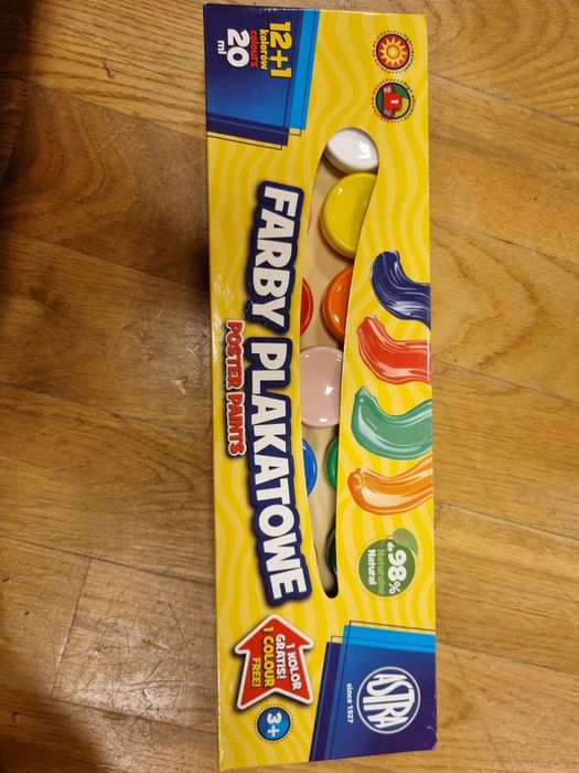 Farby plakatowe 12+1