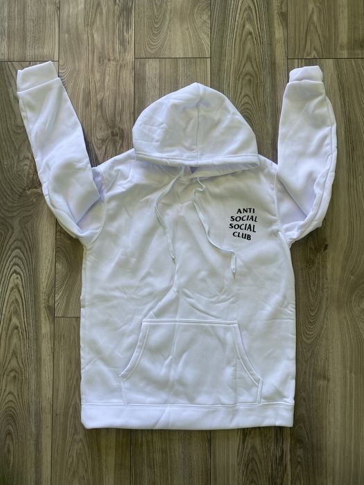 NOWA BLUZA ASSC Anti Social Social Club Biała z Kapturem Rozmiar: L