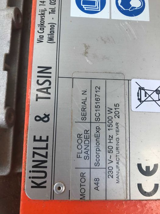 Cykliniarka do podłóg Scorpion Kunzle Tasin