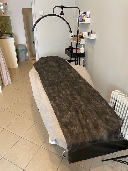 Łóżko kosmetyczne +lampa