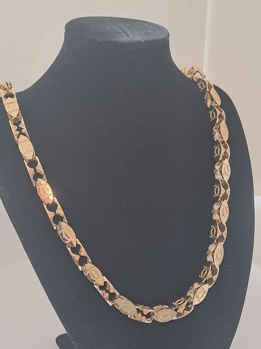 Złoty łańcuszek splot CARTIER 585