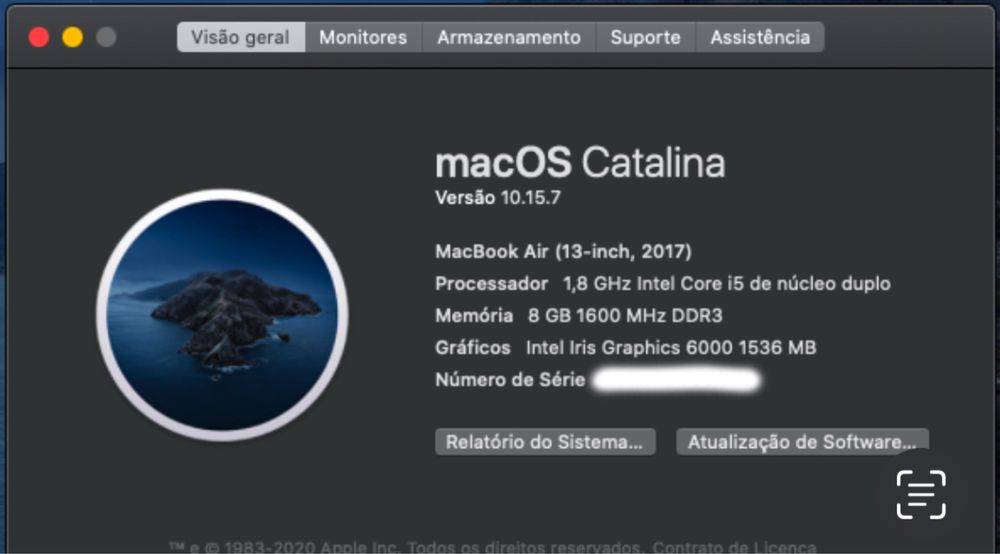 Mac Airbook 2017 13’ polegadas