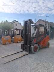 Wózek widłowy Linde H50T, LPG. Triplex