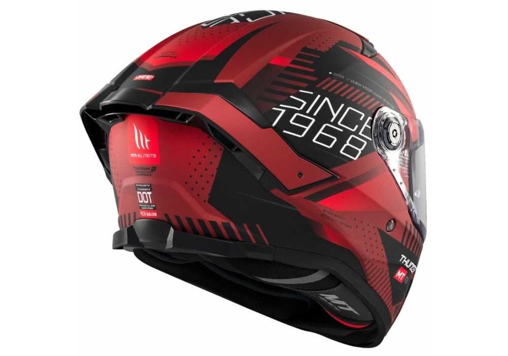 Мотошолом MT Thunder 4 SV Luminence D5 Matt Red
