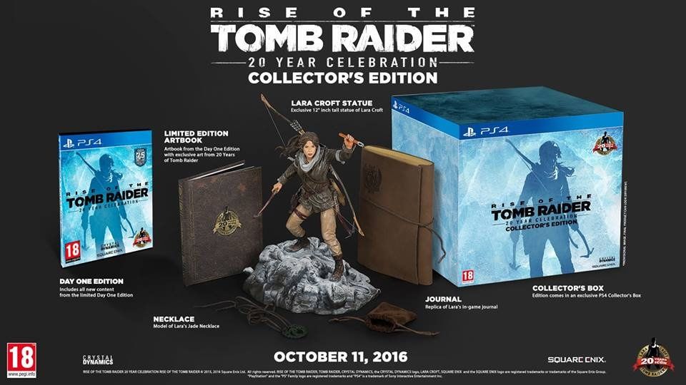 Rise of the Tomb Raider 20 Year Celebration Collectors Edition