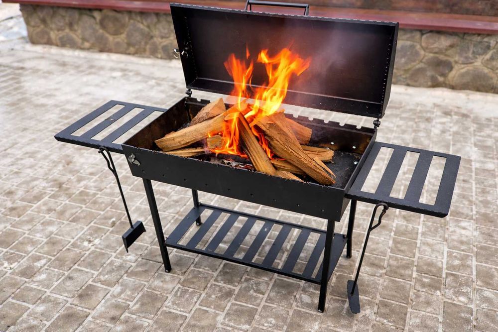 Мангал 4мм метал 12 шампурів Виробництво Казан Барбекю Розпродаж -35%