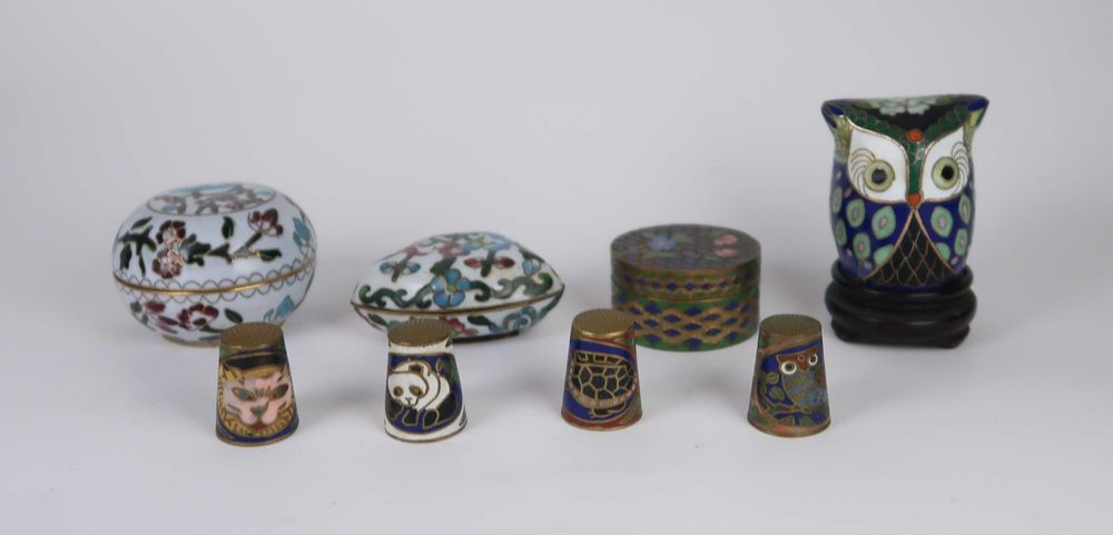 Lote de peças em Cloisonné China