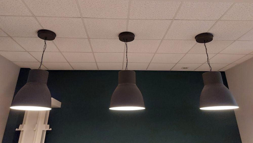 3 lampy wiszące IKEA HEKTAR