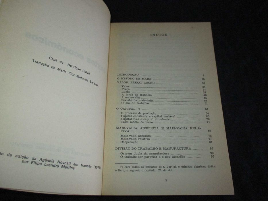 Livro Textos Económicos Karl Marx