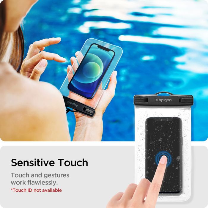 Spigen A601 universal waterproof case 2-pack crystal clear